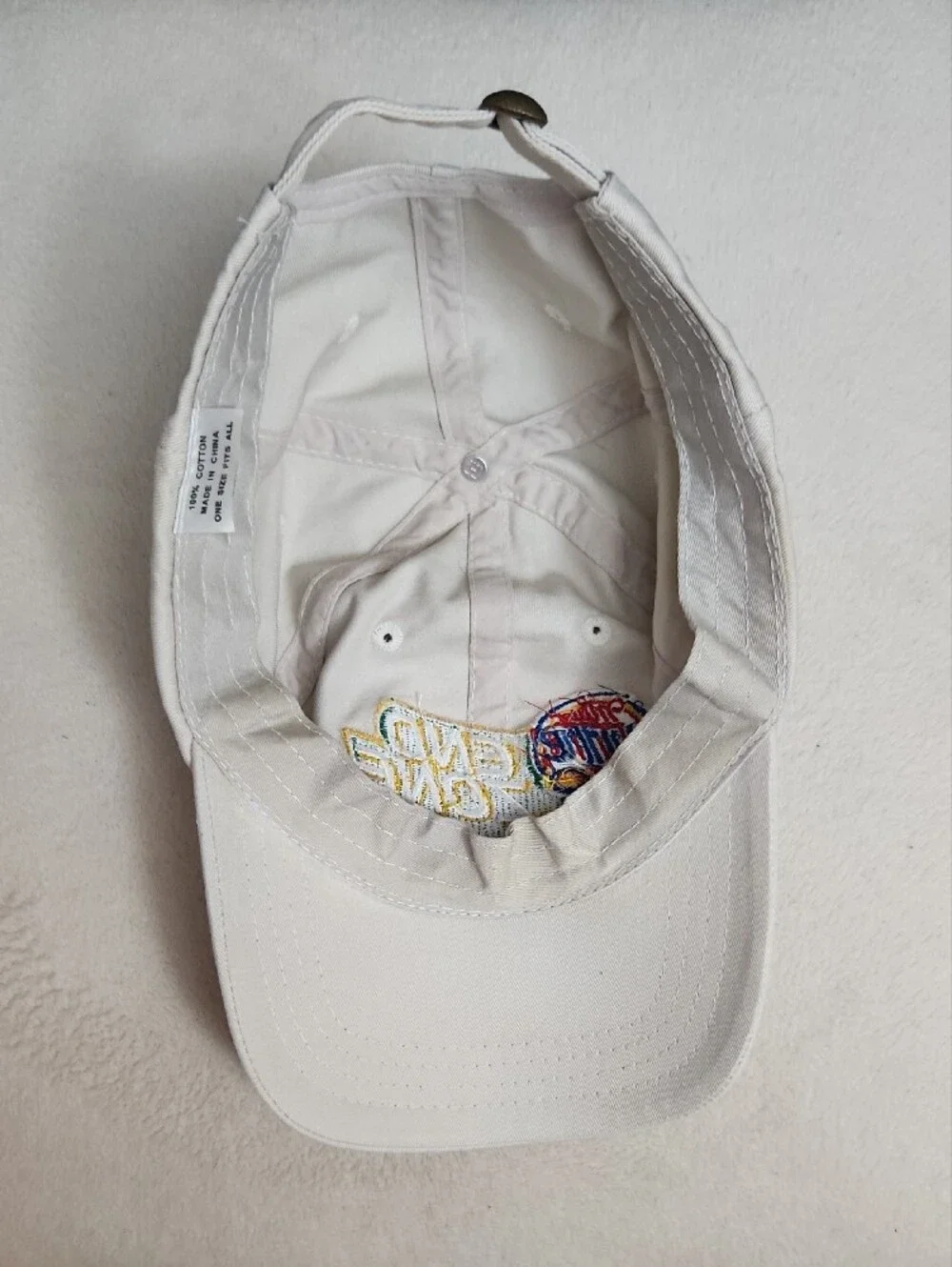 Miller Lite End Zone Green Bay Cream/Khaki Baseball Cap OS Adjustable